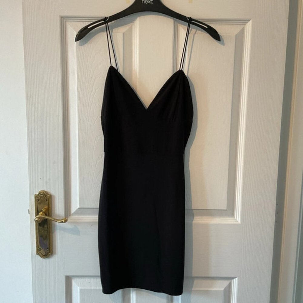 Black mini dress